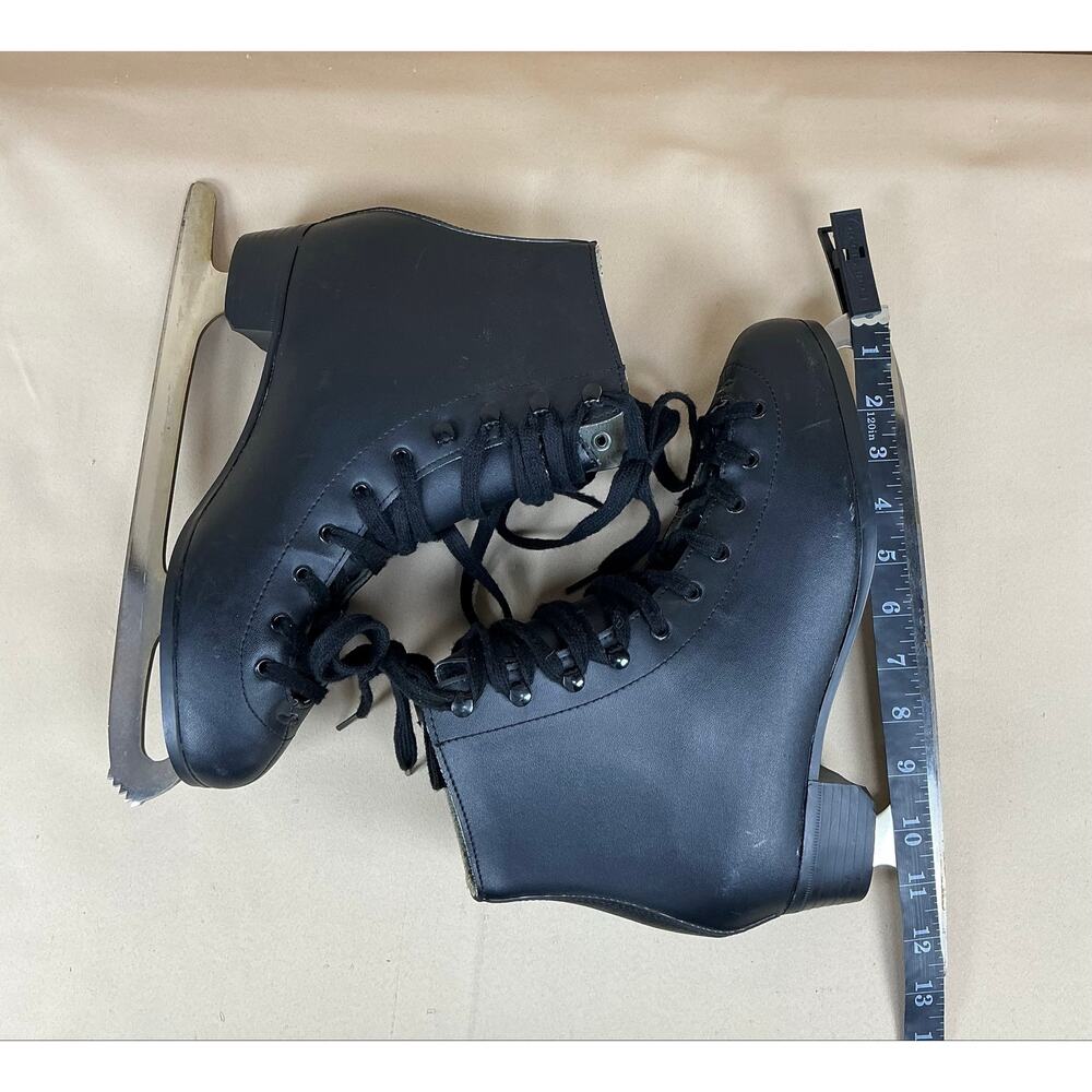 DBX 1100 Series Ice Skates Men 9 Black Figure Skating TrueTech Blades Guards - Picture 7 of 14